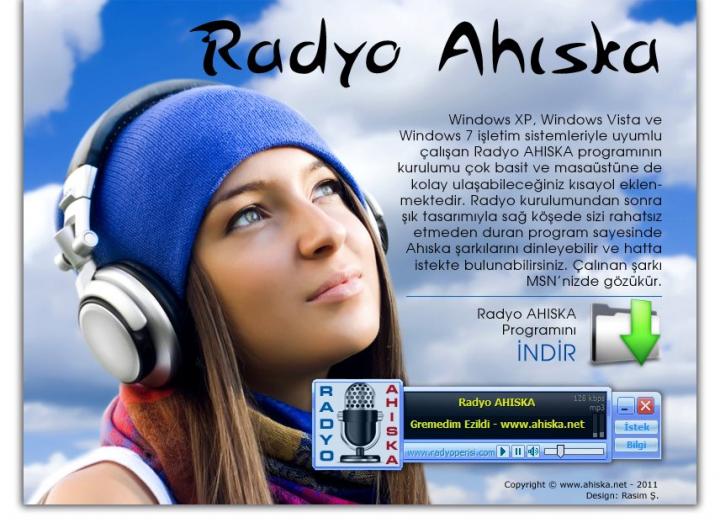 Radyo AHISKA -Masaüstü Bilgisayar Uygulaması